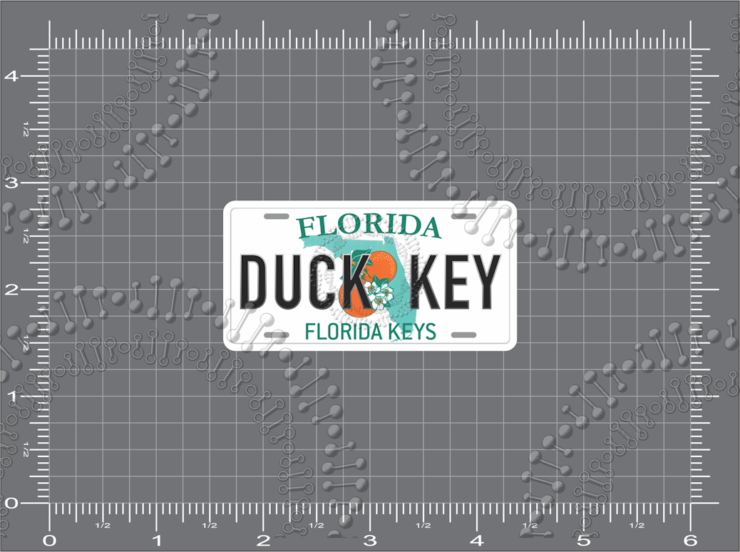 Duck Key, FL - License Plate Decal