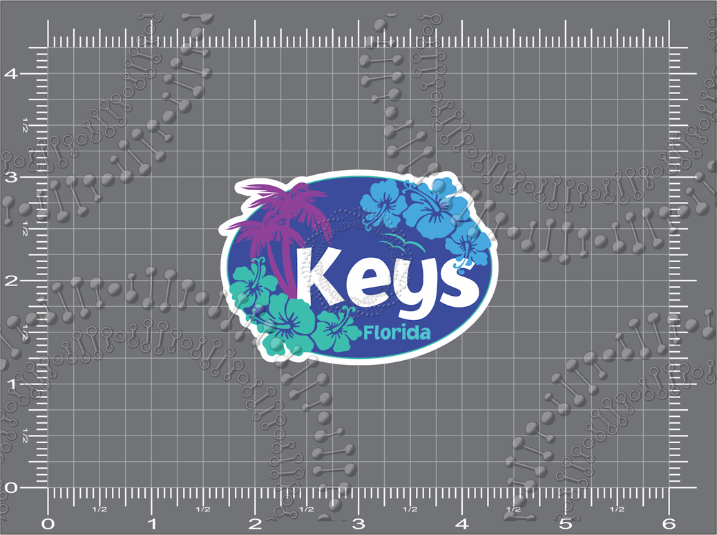 Florida Keys - Aloha Blue Keys Decal