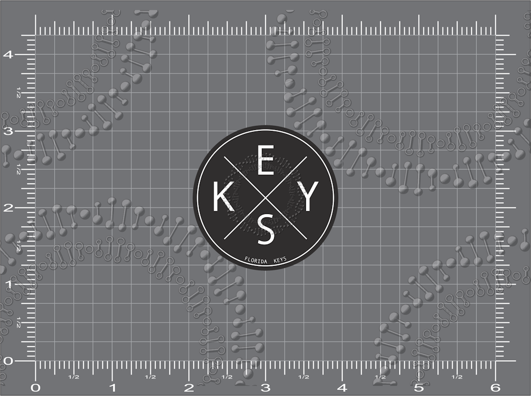 Florida Keys - Keys Black X Decal