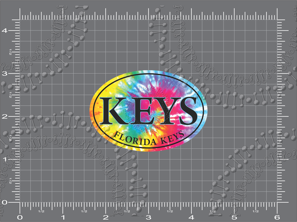 Florida Keys - Keys Tie Dye Decal