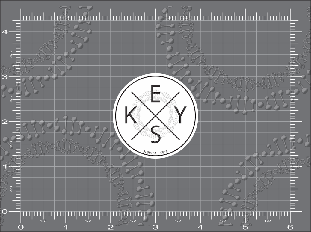 Florida Keys - Keys White X Decal