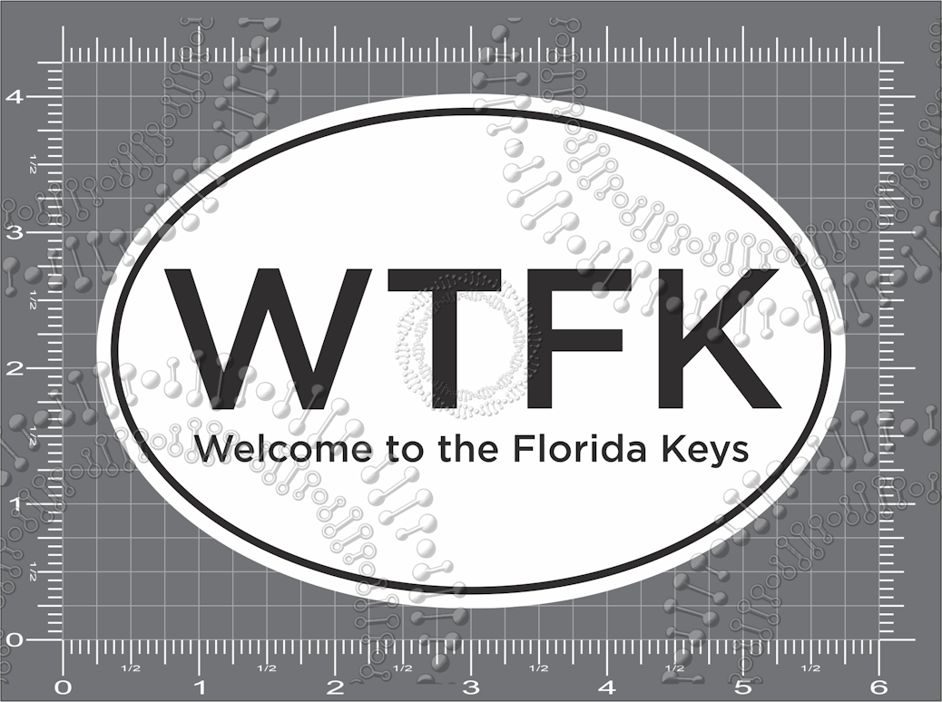 Florida Keys - WTFK White Decal