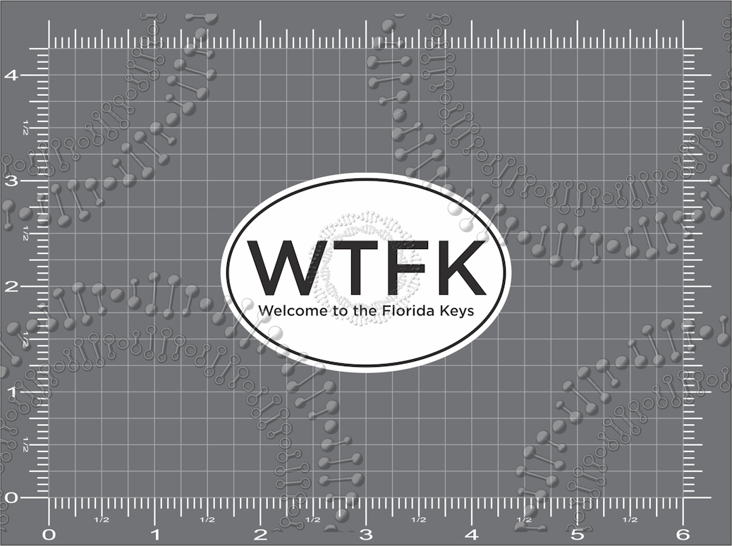 Florida Keys - WTFK White Decal