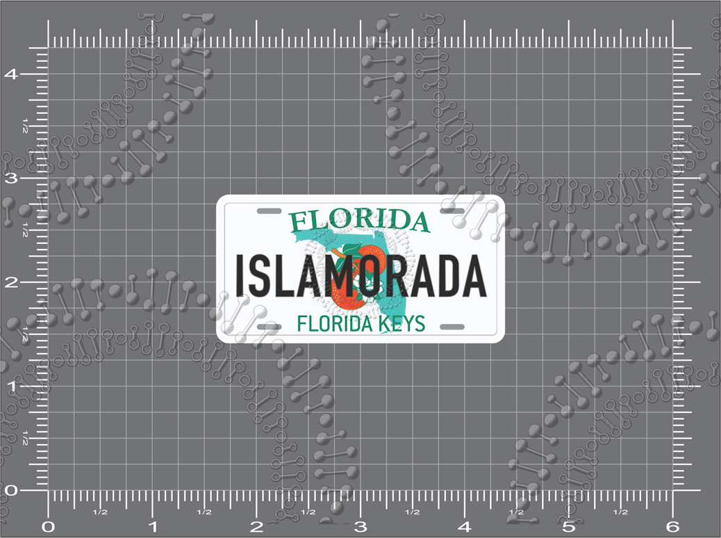 Islamorada, FL - Islamorada License Plate Decal