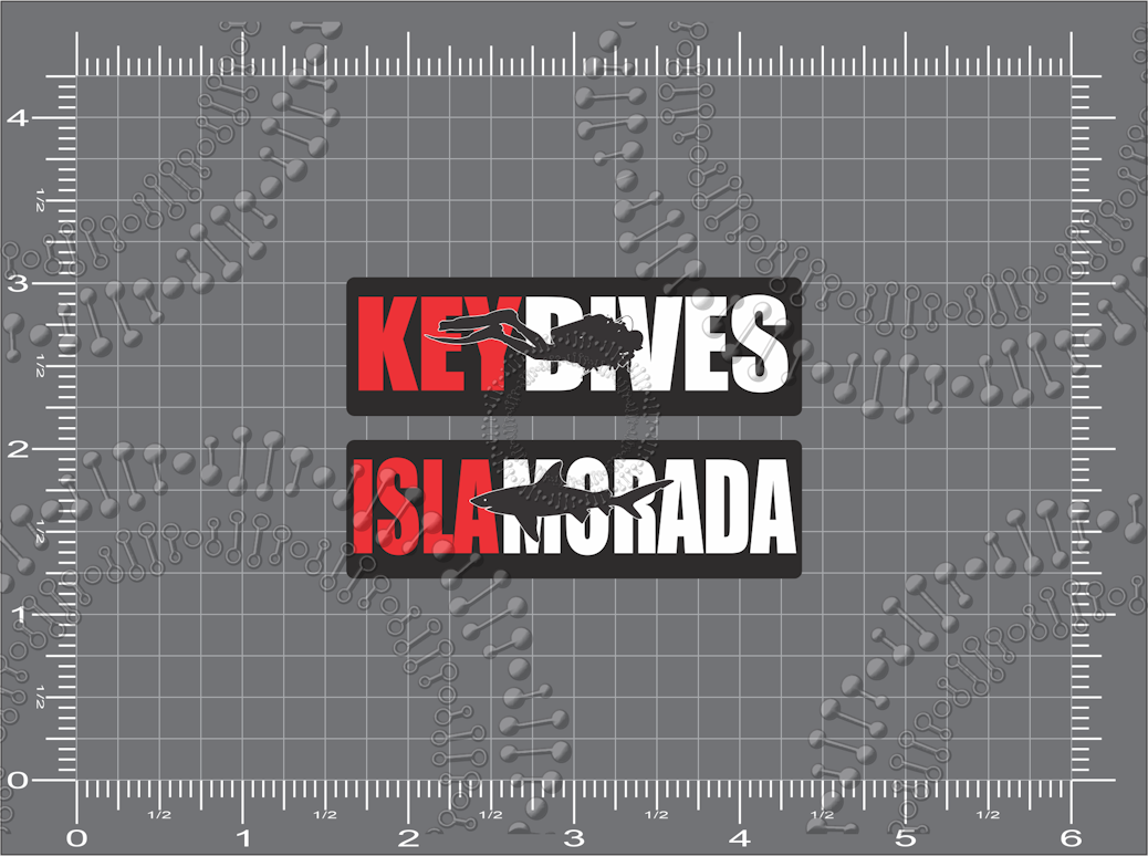 Islamorada, FL - Key Dives and  Islamorada Decal