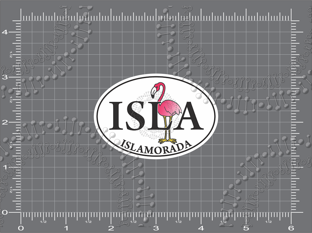 Islamorada, Fl - Isla Flamingo Decal