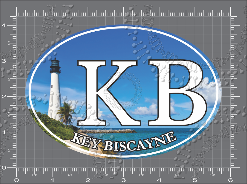 Key Biscayne, FL - KB with Lighthouse Decal