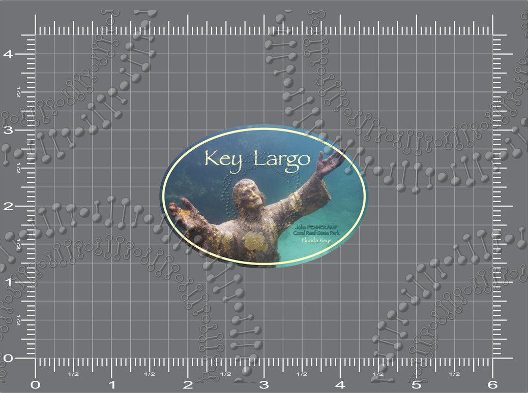 Key Largo, FL - Christ of the Abyss Decal