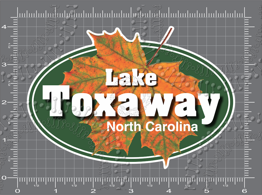 Lake Toxaway, NC - Maple Leaf Decal