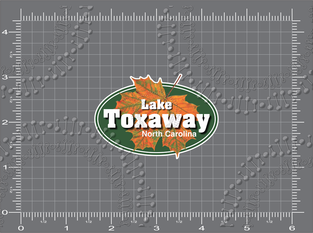 Lake Toxaway, NC - Maple Leaf Decal