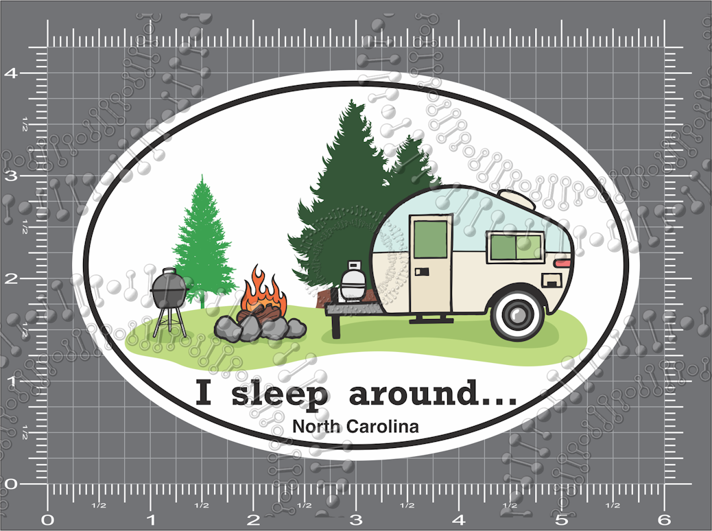 North Carolina - I Sleep Around Decal