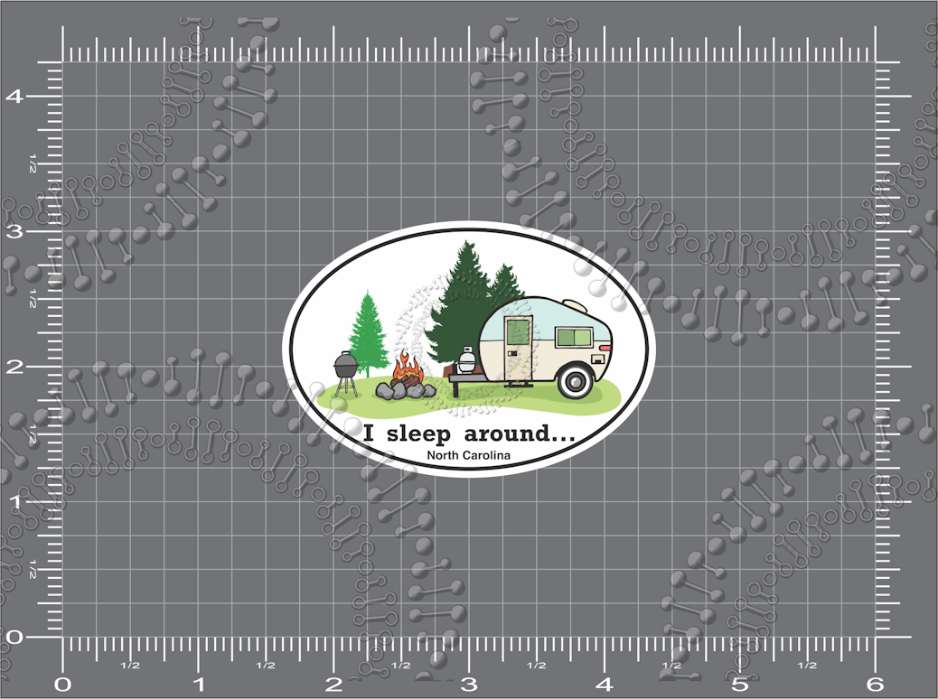 North Carolina - I Sleep Around Decal