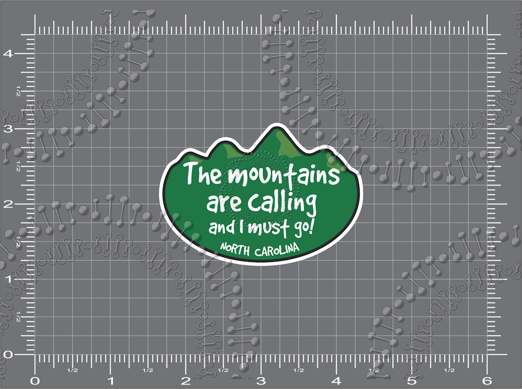 North Carolina - The Mountains are Calling Decal