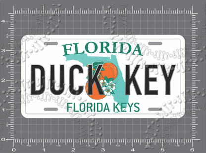 Duck Key, FL - License Plate Decal