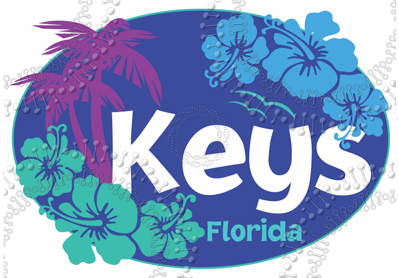 Florida Keys - Aloha Blue Keys Decal – Decal DNA