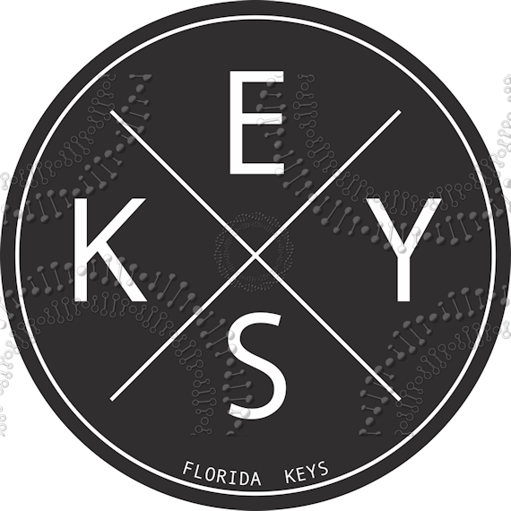 Florida Keys - Keys Black X Decal