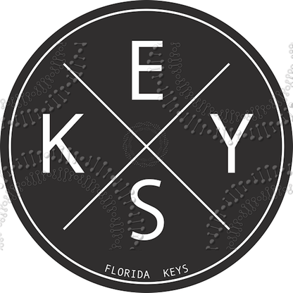 Florida Keys - Keys Black X Decal