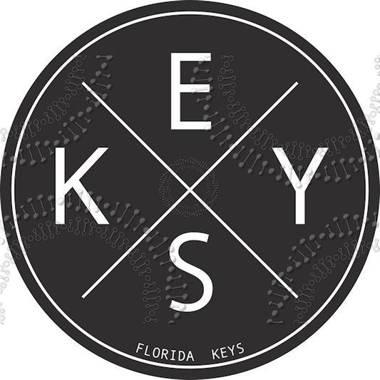 Florida Keys - Keys Black X Decal