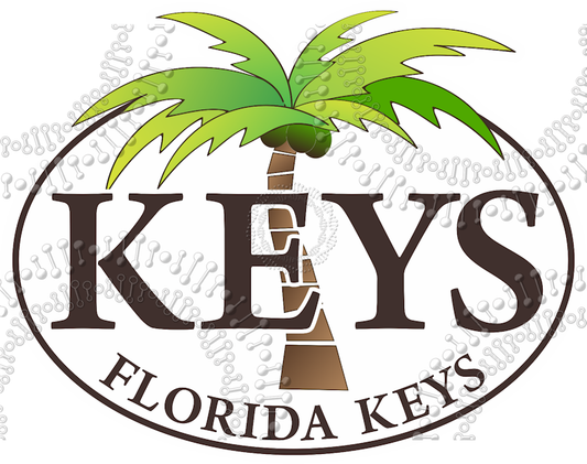 Florida Keys - Keys Palm Tree Decal