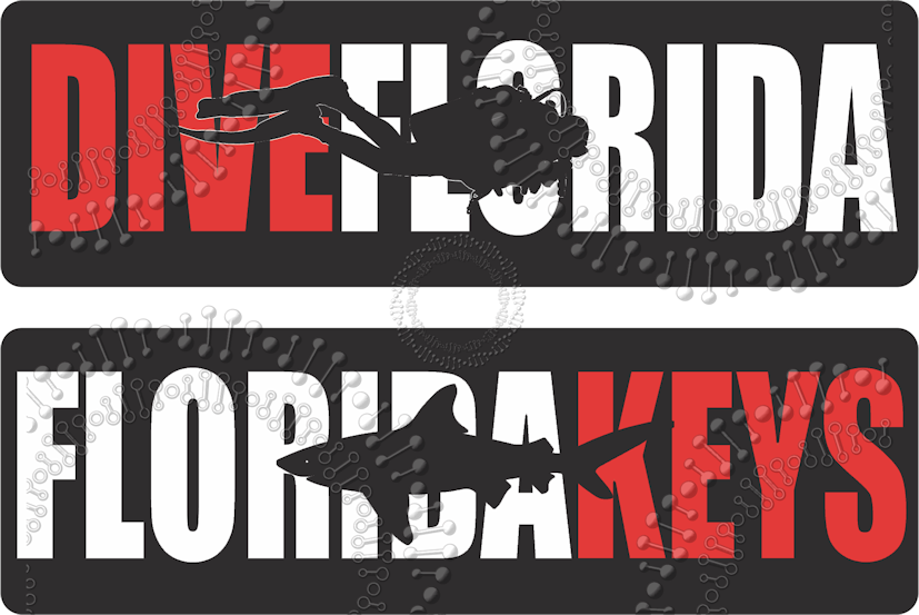 Florida Keys - Scuba and Dive Decal