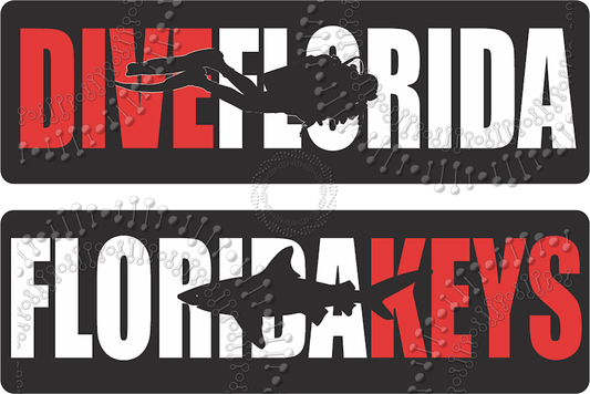 Florida Keys - Scuba and Dive Decal