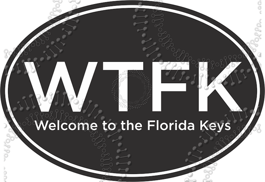 Florida Keys - WTFK Black Decal
