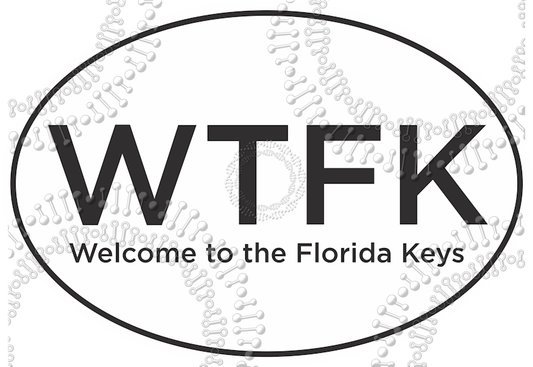 Florida Keys - WTFK White Decal