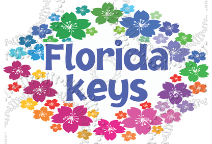 Florida Keys - Wreath Decal