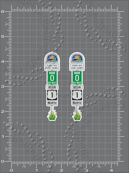 Florida Keys - Double Road Sign Decal