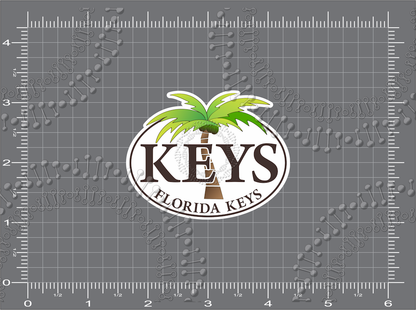 Florida Keys - Keys Palm Tree Decal