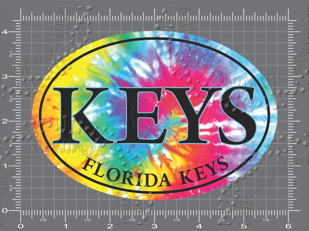 Florida Keys - Keys Tie Dye Decal