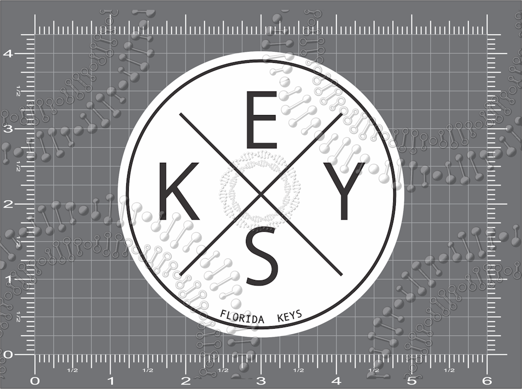 Florida Keys - Keys White X Decal