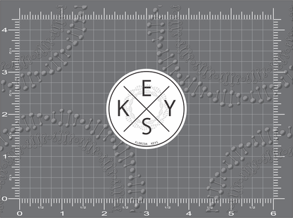 Florida Keys - Keys White X Decal