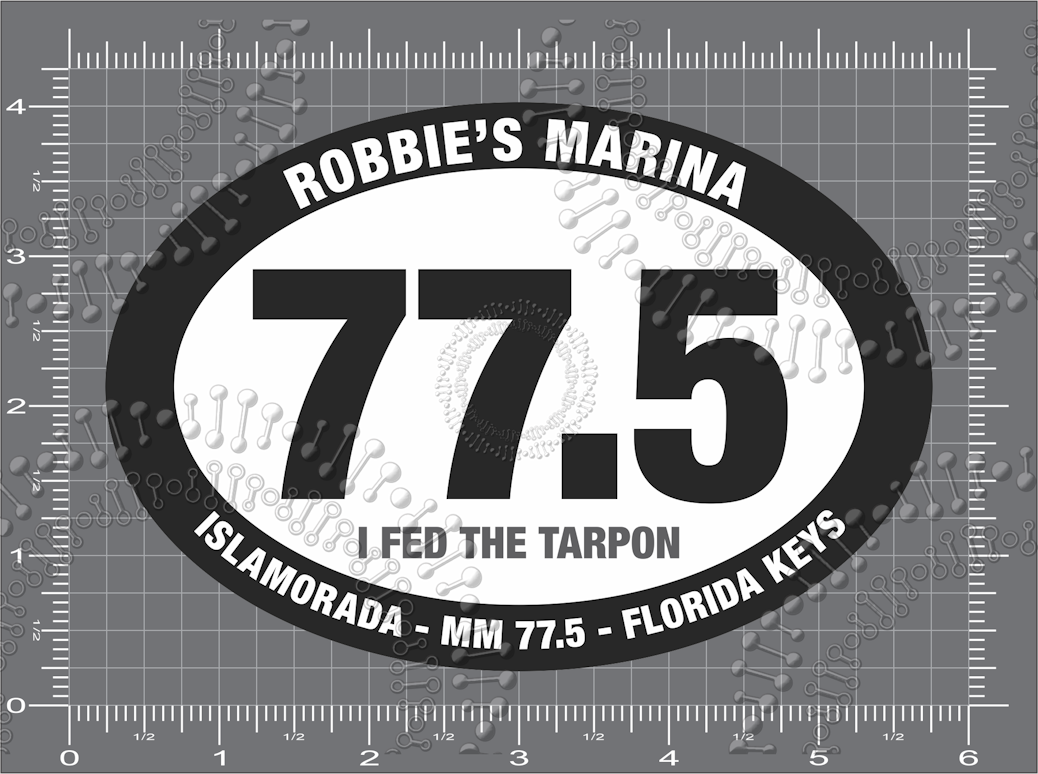 Florida Keys - Robbies 77.5 Decal