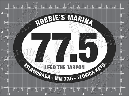 Florida Keys - Robbies 77.5 Decal