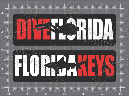 Florida Keys - Scuba and Dive Decal