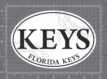 Florida Keys - White Keys Decal
