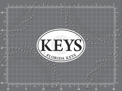 Florida Keys - White Keys Decal
