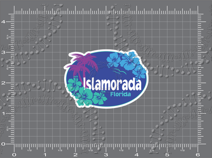 Islamorada, FL - Aloha Blue Islamorada Decal
