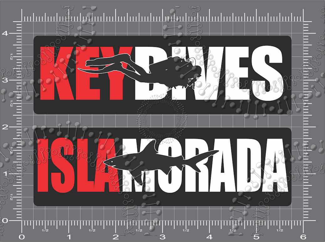 Islamorada, FL - Key Dives and  Islamorada Decal