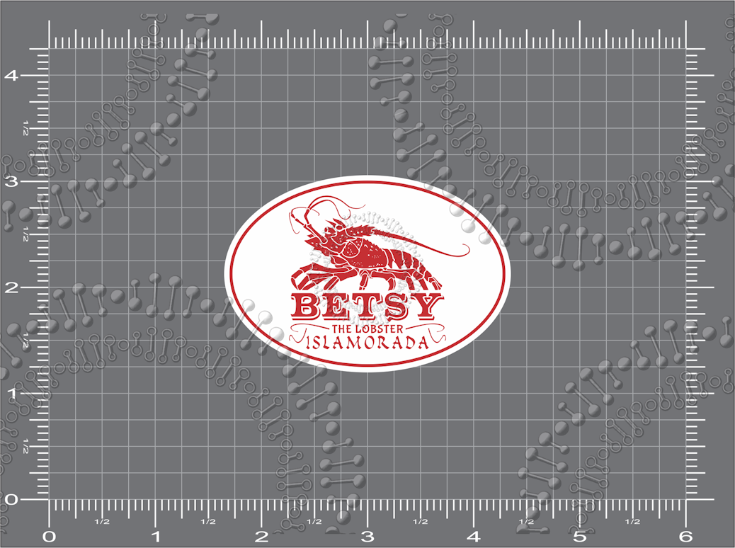 Islamorada, FL - Red Betsy the Lobster Decal