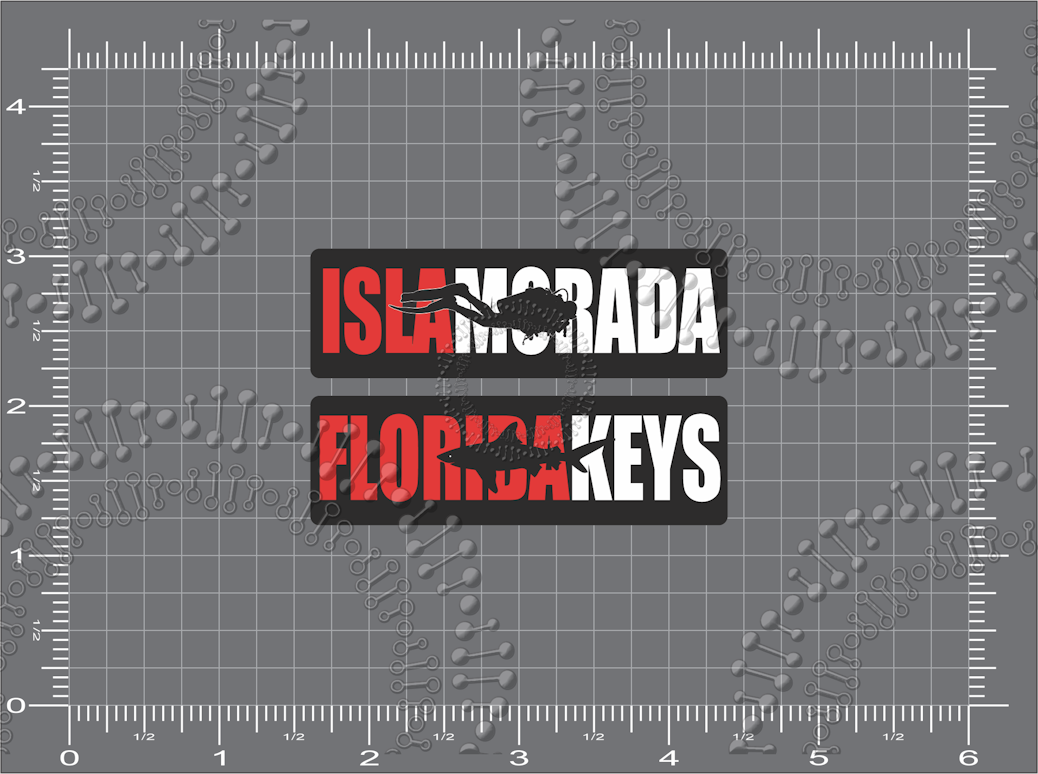 Islamorada, FL - Scuba Islamorada and Florida Keys Decal