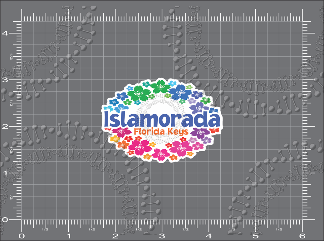 Islamorada, FL - Wreath Decal