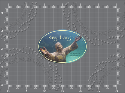 Key Largo, FL - Christ of the Abyss Decal