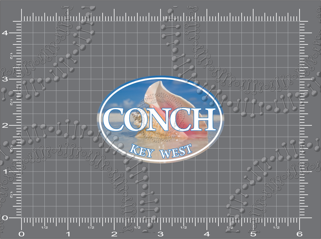 Key West, FL - Conch Decal