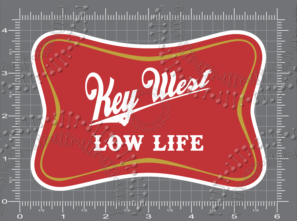 Key West, FL - Low Life Decal