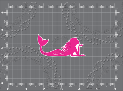 Key West, FL - Pink Lying Mermaid