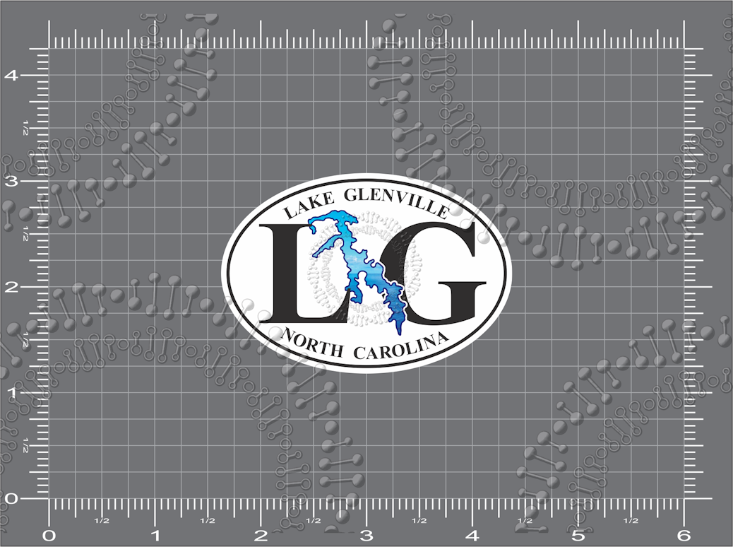 Lake Glenville, NC - Lake Glenville Shape Decal