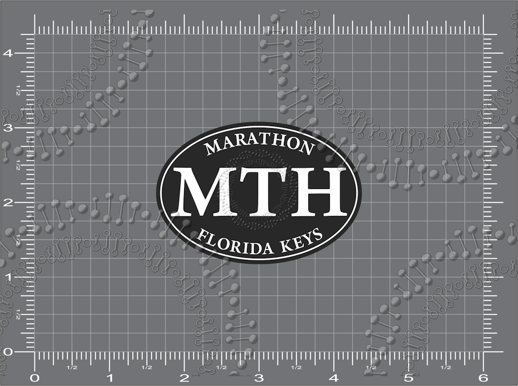 Marathon, FL - Black MTH Decal