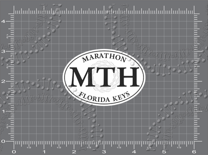 Marathon, FL - White MTH Decal